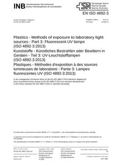 SNV SN EN ISO 4892-3