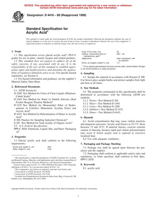 ASTM D4416-89(1999)