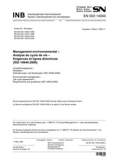 SNV SN EN ISO 14044