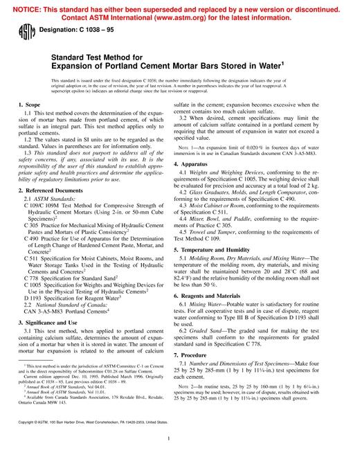 ASTM C1038-95