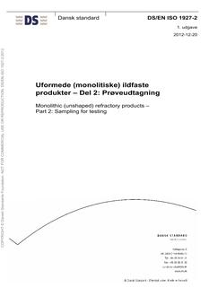DANSK DS/EN ISO 1927-2