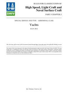 DNV DNV-RU-HSLC PART 5 CHAPTER 5