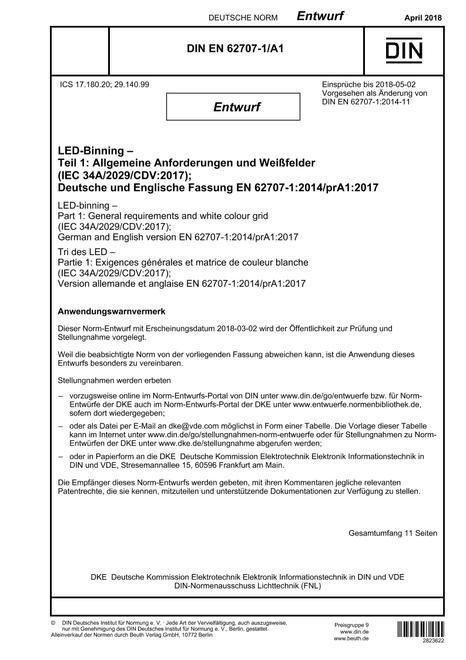 DIN EN 62707-1/A1 - DRAFT