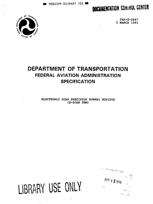 FAA FAA-E-2887