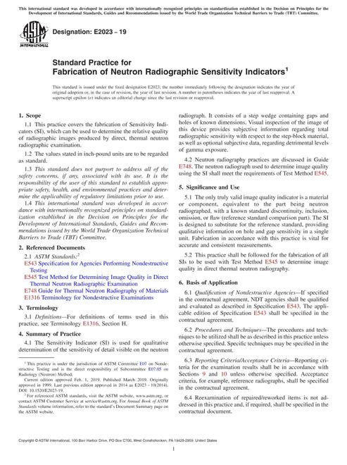 ASTM E2023-19