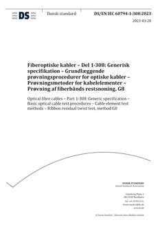 DANSK DS/EN IEC 60794-1-308