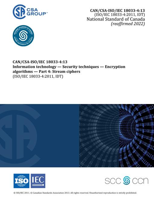CAN/CSA-ISO/IEC 18033-4:13 (R2022)