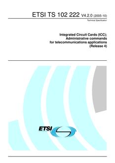 ETSI TS 102 222