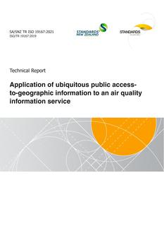 SA/SNZ TR ISO 19167:2021
