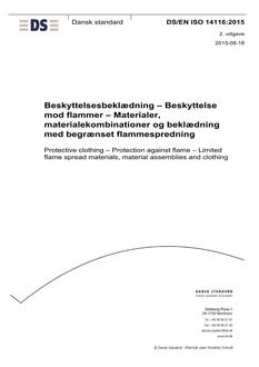 DANSK DS/EN ISO 14116