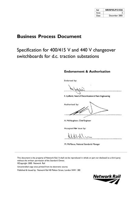 NR NR/SP/ELP/21026 ISSUE 2