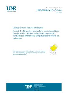 AENOR UNE-EN IEC 61347-2-14