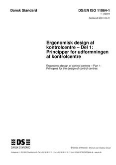 DANSK DS/EN ISO 11064-1