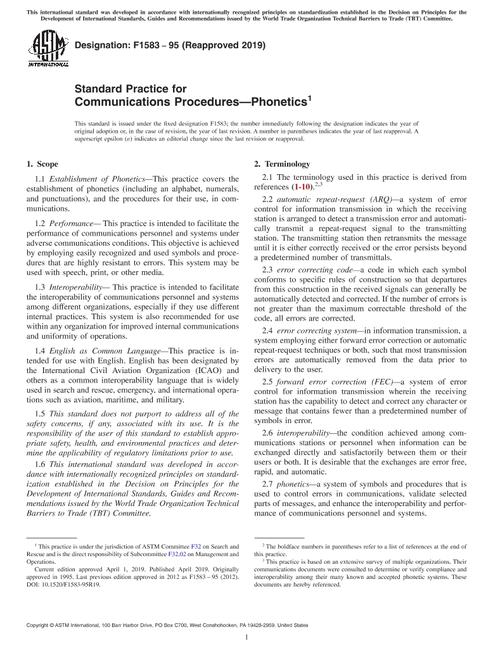 ASTM F1583-95(2019)