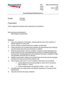 NR NR/L3/TRK/002/F25 ISSUE 1