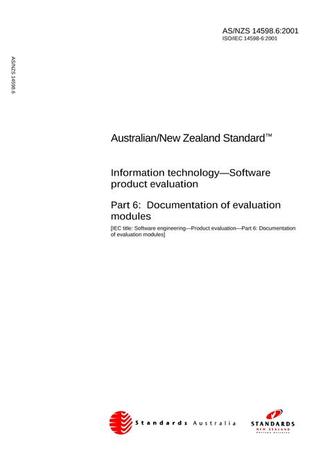 AS/NZS 14598.6:2001