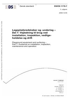 DANSK DS/EN 1176-7
