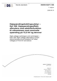 DANSK DS/EN 62271-108