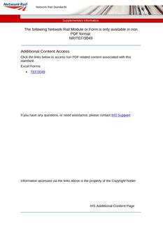 NR TEF 3049 ISSUE 2