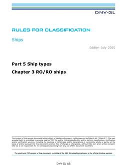 DNV DNVGL-RU-SHIPS PART 5 CHAPTER 3