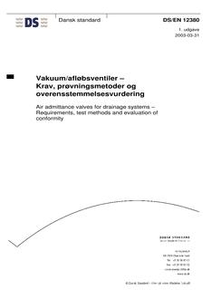 DANSK DS/EN 12380