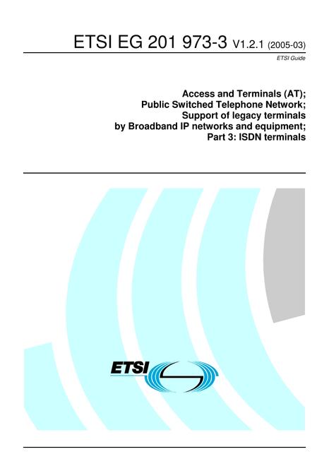 ETSI EG 201 973-3