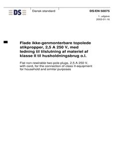 DANSK DS/EN 50075