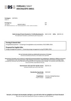 DANSK DSF/ISO/DTS 50011