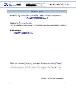 NR NR/L3/MTC/ME0300 ISSUE 3