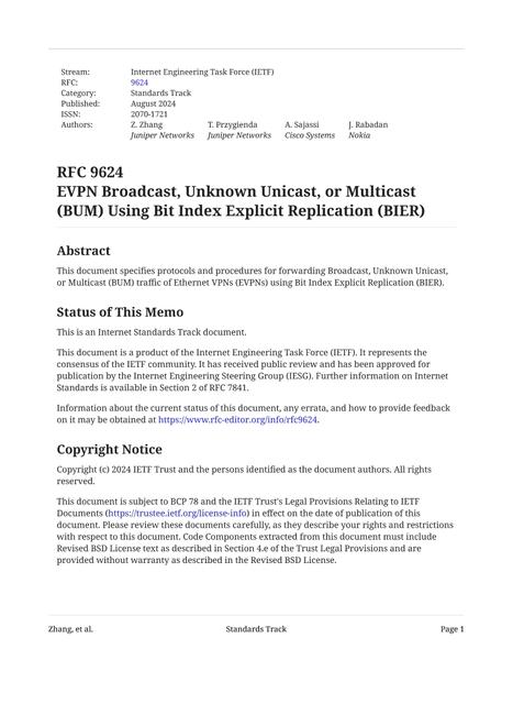 IETF RFC 9624