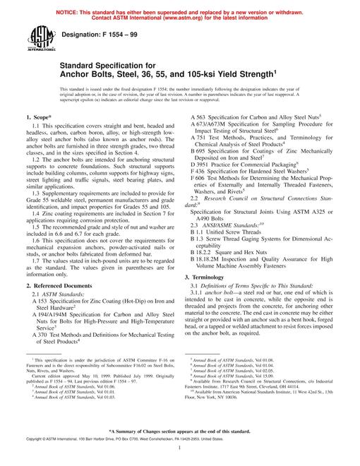 ASTM F1554-99