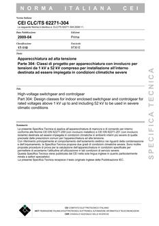 CEI CLC/TS 62271-304