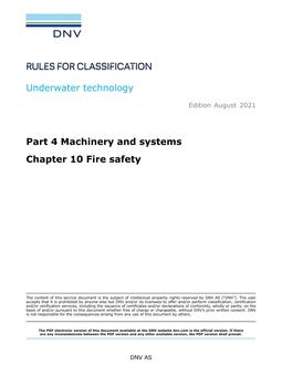 DNV DNV-RU-UWT PART 4 CHAPTER 10