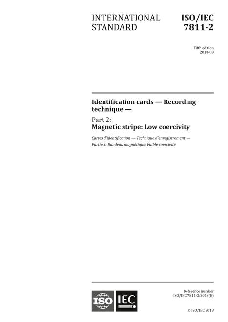 ISO/IEC 7811-2:2018