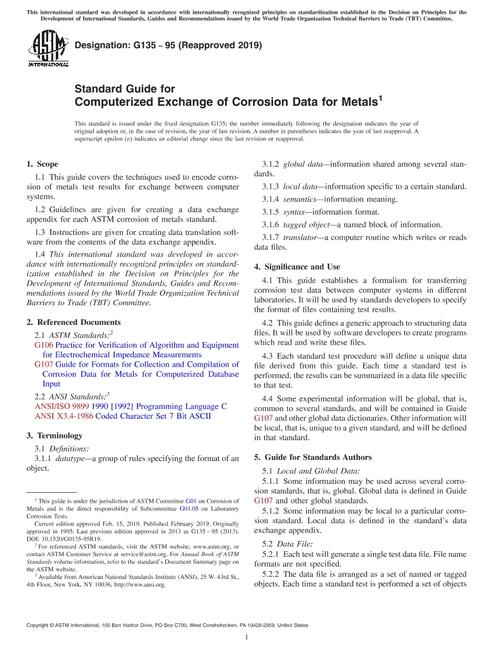 ASTM G135-95(2019)
