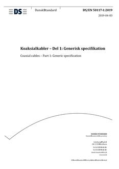 DANSK DS/EN 50117-1