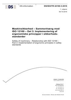 DANSK DS/ISO/TR 22100-3