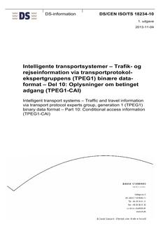 DANSK DS/CEN ISO/TS 18234-10