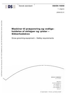 DANSK DS/EN 15059