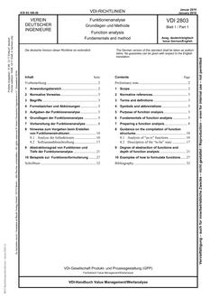 VDI VDI 2803 BLATT 1