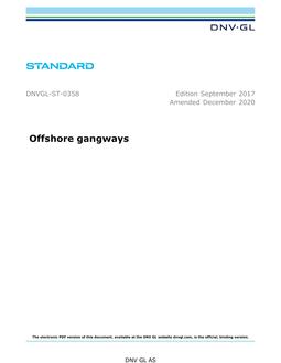DNV DNVGL-ST-0358
