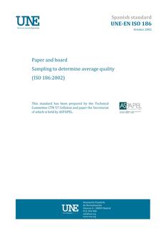 AENOR UNE-EN ISO 186