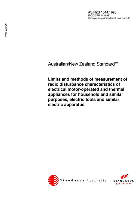 AS/NZS 1044:1995