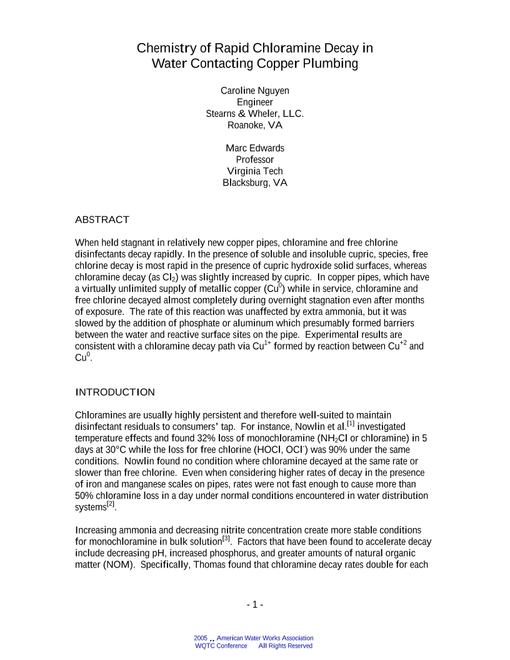 AWWA WQTC62369