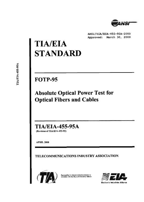 TIA ANSI/TIA/EIA-455-95A
