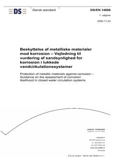DANSK DS/EN 14868