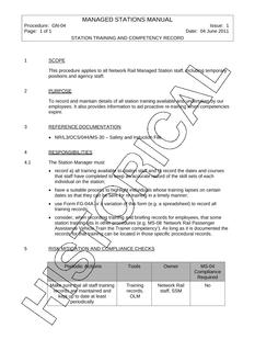 NR NR/L3/OCS/044/GN-04 ISSUE 1