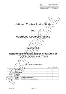 NR NR/L3/OCS/043/3.8 ISSUE 1