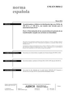 AENOR UNE-EN 50541-2