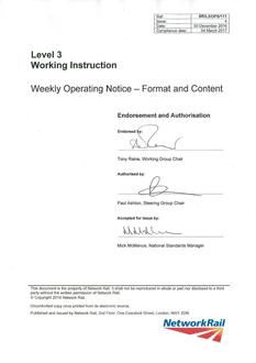 NR NR/L3/OPS/111 ISSUE 4
